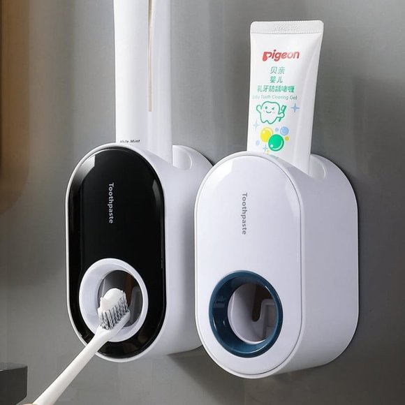 Automatic Toothpaste Dispenser Wall-Mounted and Toothpaste Rack Free/Punch Free - Picture 2 of 10